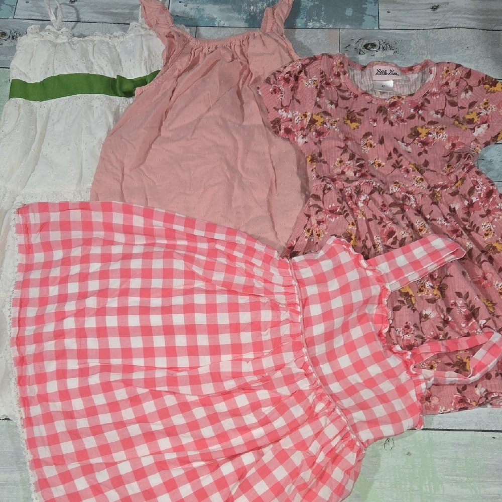 Old Navy Baby Gap Outlet Little Lass Sigrid Olsen Pink White Lace Dress Lot Sz 4